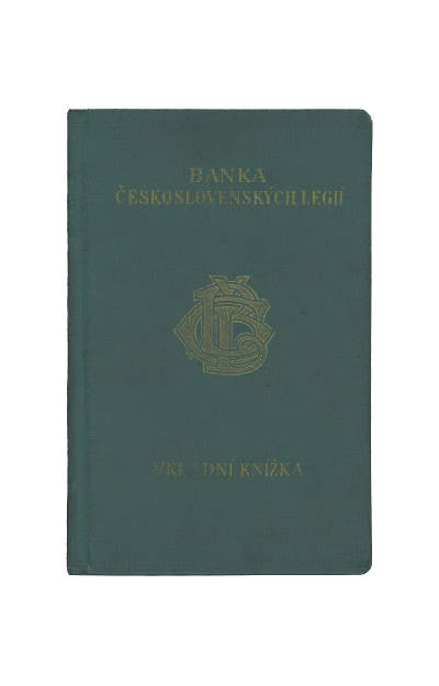 Einlagebuch der Tschechoslovakei Legionbank